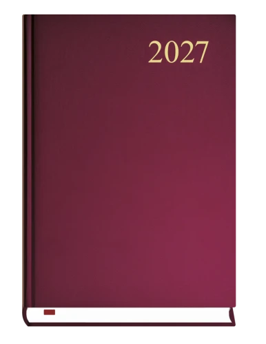 T-237C-B.png bordowy kalendarz ze złotymi literami 2027