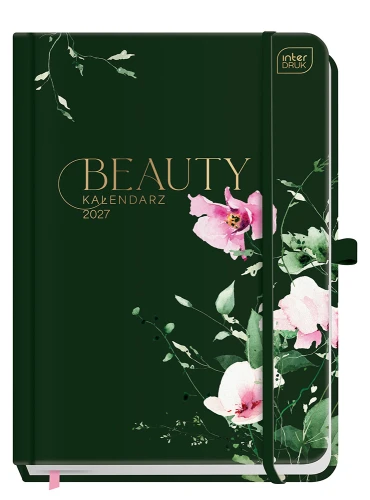 Interdruk Kalendarz książkowy A5 192 Beauty Metallic z kieszonką + zadrukowany środek Sweet Peas