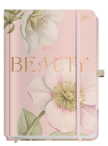 Interdruk Kalendarz książkowy A5 192 Beauty Metallic z kieszonką + zadrukowany środek Anemone