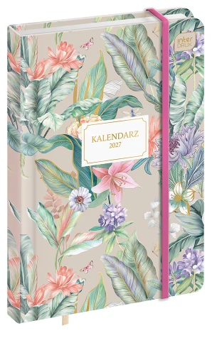 Interdruk Kalendarz książkowy A6 192 Metallic Exotic