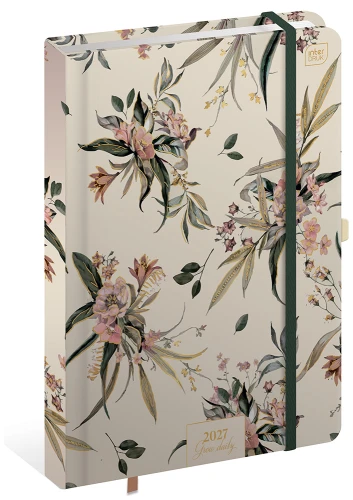 Interdruk Kalendarz książkowy B5 192 Metallic Blossom Daily