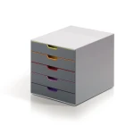 Durable Pojemnik Z Pięcioma Szufladami Variocolor Wielokolorowy 760527