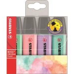 Zakreślacz Boss Pastel Stabilo Etui 4 Szt