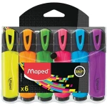 Zakreślacz Fluo Peps Mix Kolorów 6 Szt Etui Pud  Z Zaw