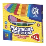 Plastelina Prostokątna 12 Kolorów Astra 303117001