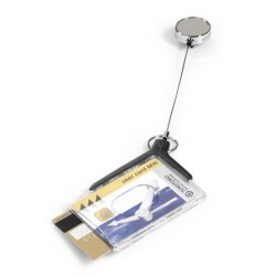 Durable Etui Do Dwóch Kart Identyfikacyjnych Z Mechanimem Ściągającym Cardholder De Luxe Pro