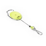 Durable Mechanizm Ściągający Jojo Style Metalowe Zapięcie (Karabińczyk) Długość Linki 80 Cm Żółty 832704