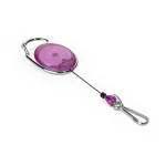 Durable Mechanizm Ściągający Jojo Style Metalowe Zapięcie (Karabińczyk) Długość Linki 80 Cm Jasnofioletowy 832712