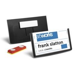 Durable Identyfikator Z Magnesem Frame 40 X 75 Mm Czarny 850401