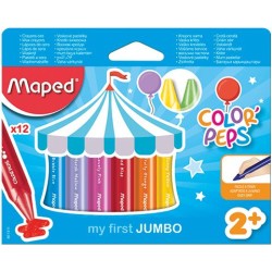Kredki Świecowe Jumbo Colorpeps 12 Sztuk  861311
