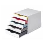 Durable Pojemnik Z Pięcioma Szufladami Variocolor Mix 762527