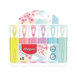 Zakreślacz 6 Kolorów Peps Fluo Pastel