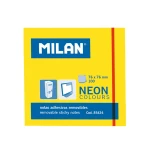 Karteczki Samoprzylepne 76x76 80 Sztuk Neonowe Żółte Milan