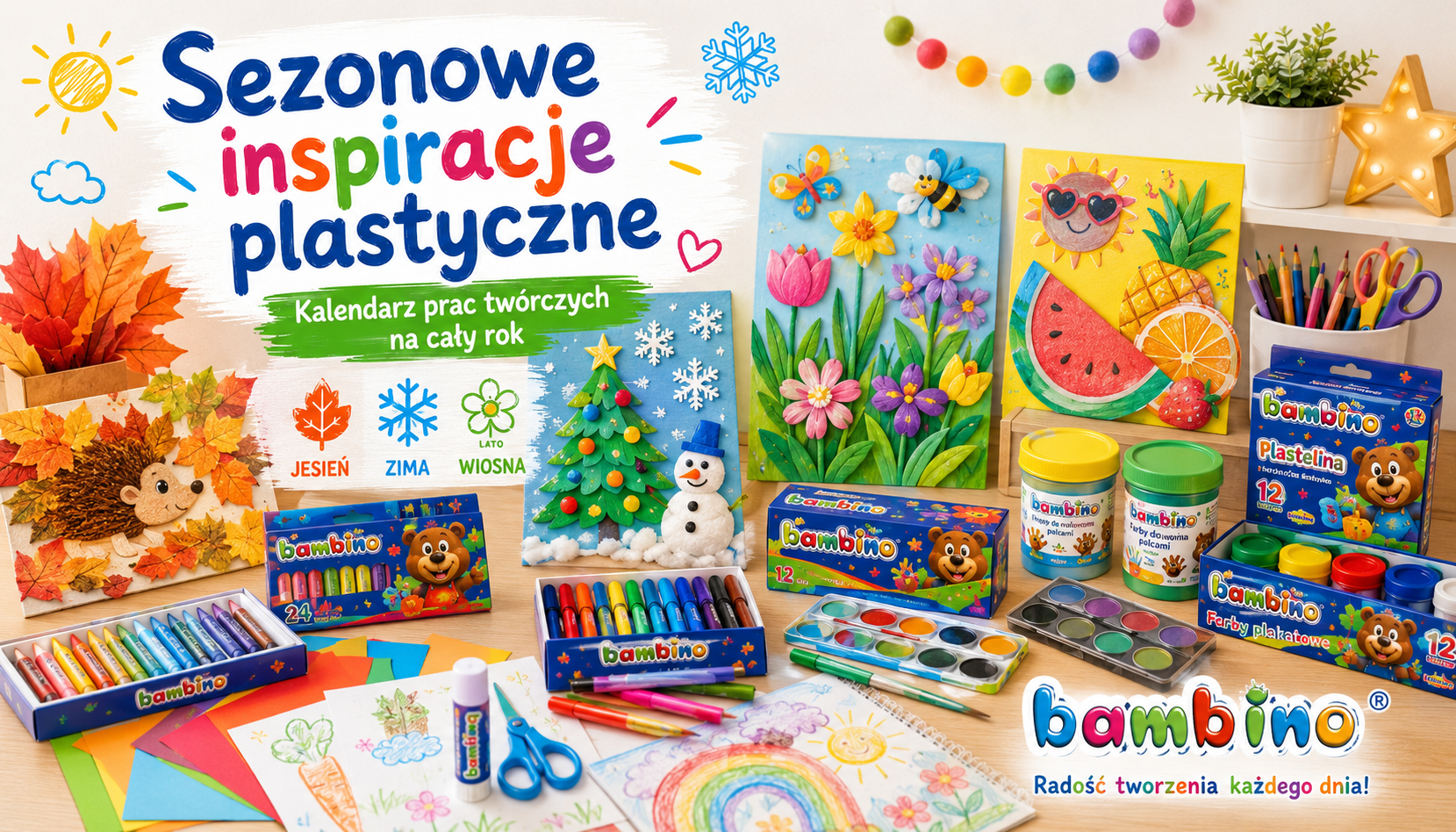 Sezonowe inspiracje plastyczne: Kalendarz prac twórczych na cały rok.