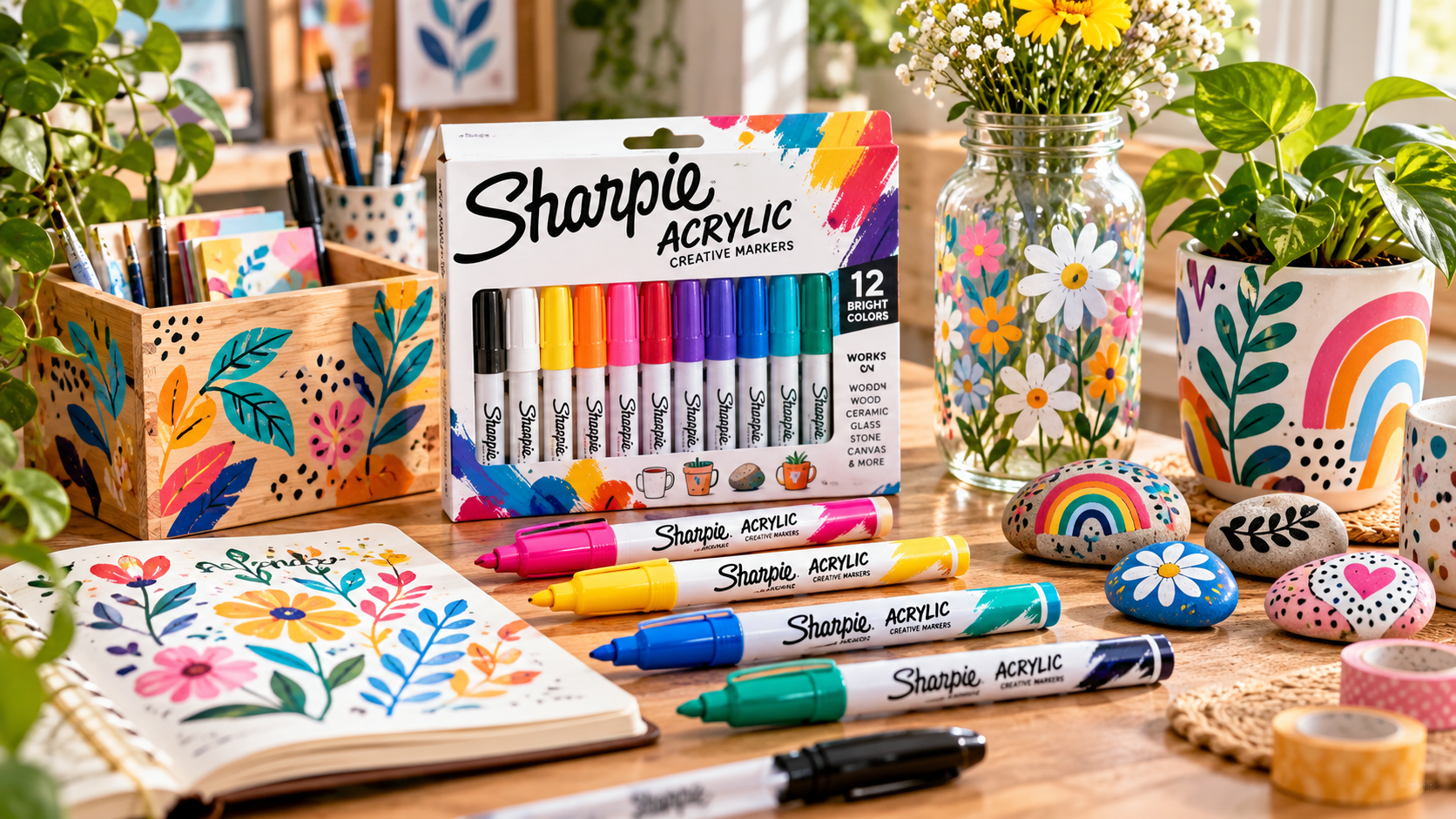 SHARPIE ACRYLIC – zmień zwykły przedmiot w coś własnego